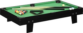 vidaXL Μπιλιάρδο Επιτραπέζιο Μαύρο / Πράσινο 92 x 52 x 19 εκ.