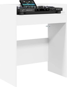 vidaXL Πίνακας DJ Λευκό 102 x 45 x 102 εκ. Επεξεργασμένο Ξύλο