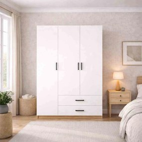 Ντουλάπα Καρυδί / Λευκό SECLA 120x45x181