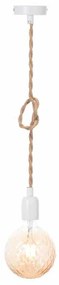 Φωτιστικό Οροφής Μονόφωτο Aca 40WRR Rope/White Matt
