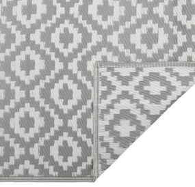 vidaXL Χαλί εξωτερικού χώρου ARAKIL γκρι 80x150 cm PP