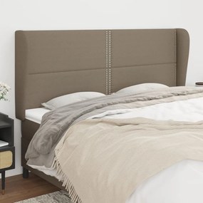 Κεφαλάρι με Πτερύγια Taupe 203x23x118/128 εκ. Υφασμάτινο 3117842