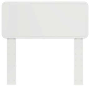 vidaXL Κεφαλάρι με κεφαλάρι Λαμπερό Λευκό 90 cm Επεξεργασμένο ξύλο