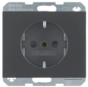 Πρίζα Σούκο Ασφαλείας Ανθρακί Ματ Berker K.1 41357006 Hager-41357006-Ανθρακί 41357006