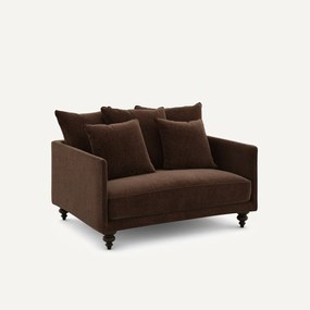 Διθέσιος καναπές compact από βελούδο chenille, Lazare