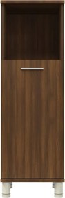 vidaXL Ντουλάπι Μπάνιου Καφέ Δρυς 30x30x95 εκ. Επεξεργασμένο Ξύλο
