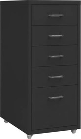 vidaXL Αρχειοθήκη Φορητή Λευκή 28 x 41 x 69 εκ. Μεταλλική