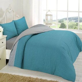 Κουβερλί Premium 5010 (Σετ 2τμχ) Petrol Anna Riska Single 160x240cm 100% Βαμβάκι