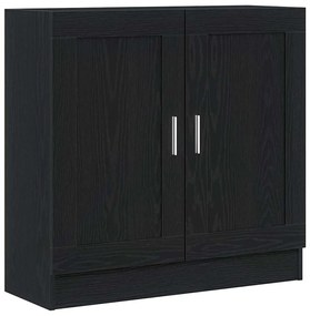 vidaXL Βιβλιοθήκη Μαύρη δρυς 82.5 x 30.5 x 80 cm Επεξεργασμένο ξύλο