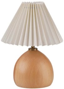 Φωτιστικό Επιτραπέζιο 534LUN5183 Φ23x32cm 1xE27 40W Cream-Oak Opviq