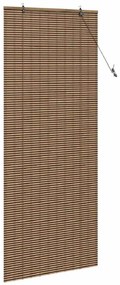 vidaXL Ρολό Παραθύρου με κουρτίνες Καφέ 100 x 220 cm Μπαμπού