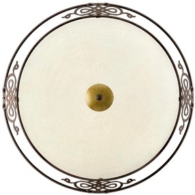 Φωτιστικό Οροφής Mestre 86713 Beige-Gold Eglo Μέταλλο,Γυαλί