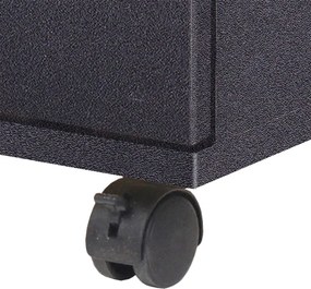 vidaXL Συρταριέρα Μαύρη 33 x 45 x 60 εκ.