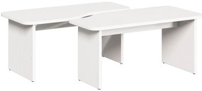 vidaXL Τραπεζάκι σαλονιού 2 pcs Λευκό 100 x 69 x 35.5 εκ