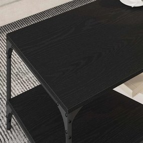 vidaXL Τραπεζάκι σαλονιού Μαύρη δρυς 80 x 50 x 40 cm