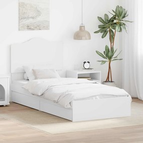 vidaXL Κρεβάτι Αποθήκης Λευκό 70 x 190 cm Επεξεργασμένο ξύλο