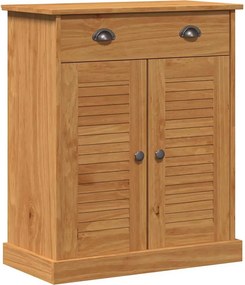 vidaXL Σετ Επίπλων Μπάνιου με ράφι VIGO 2 pcs Καφέ και Μέλι Καφέ