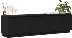 vidaXL Ντουλάπι TV Μαύρη Οξυά 180 x 38 x 49 εκ Επεξεργασμένο ξύλο