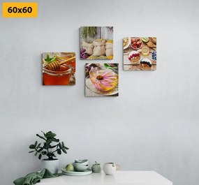 Σετ εικόνων νεκρή φύση στην κουζίνα - 4x 40x40