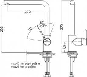 Eurorama Tonda 145515 Chrome - Μπαταρία Κουζίνας