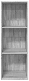vidaXL Βιβλιοθήκη Γκρι Sonoma 40x30x114 εκ. από Επεξεργασμένο Ξύλο