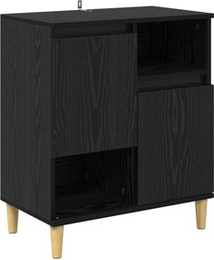 vidaXL Πλαϊνό γραφείο Μαύρη δρυς 35 x 60 x 70 εκ Επεξεργασμένο Ξύλο