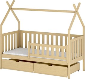 παιδικό Κρεβάτι Montessori Teepee SIMBA 80x160 pine