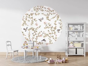 Summer Roses Ταπετσαρια Τοιχου Πρασινο Στρογγυλη 80cm