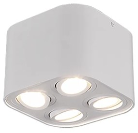 Cookie Σποτ με 4 Φώτα και Ντουί GU10 σε Λευκό Χρώμα Trio Lighting 612900431