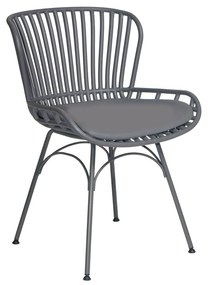 900-223 Καρέκλα Mayorka Γκρι 57 x 53 x 81 Γκρι Μέταλλο, Πολυπροπυλένιο (PP), 1 Τεμάχιο