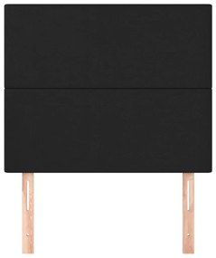 vidaXL Κεφαλάρια Κρεβατιού 2 τεμ. Μαύρο 90x5x78/88 εκ. Συνθετικό Δέρμα