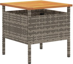 vidaXL Σετ Κήπου Γκρι συνθετικό ρατάν