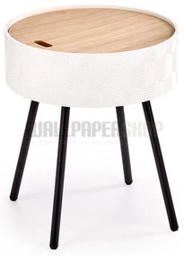 Ray Τραπεζάκι Σαλονιού Λευκό 38x38x45
