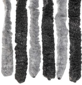 vidaXL Σήτα Εντόμων Γκρι &amp; Μαύρη 90 x 200 εκ. από Σενίλ