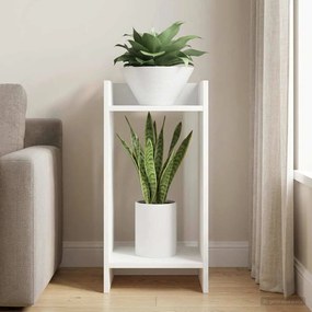 vidaXL Βάση φυτών Λευκό 30 x 30 x 60 cm Επεξεργασμένο Ξύλο