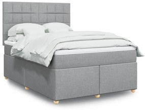 Κρεβάτι Boxspring με Στρώμα Αν. Πράσινο 160x200εκ Υφασμάτινο