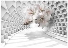 Φωτογραφική ταπετσαρία λουλούδια στο τούνελ - 100x70