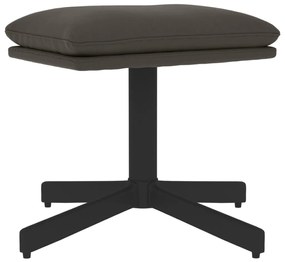vidaXL Υποπόδιο Σκούρο Γκρι 60x60x36 εκ. Βελούδινο