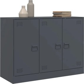 vidaXL Μπουφές Ανθρακί 99x39x73 εκ. από Ατσάλι