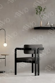 Stewehome Μαύρο Καρέκλα Κουζίνας Μοντέρνου Design 45x48x75 cm