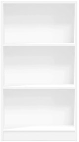 vidaXL Βιβλιοθήκη Λευκή 60x24x109 εκ. από Επεξεργασμένο Ξύλο