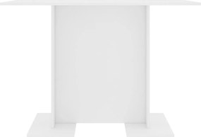 vidaXL Τραπεζαρία Λευκή 110 x 60 x 75 εκ. από Επεξ. Ξύλο