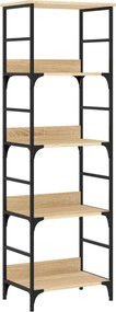 vidaXL Βιβλιοθήκη Sonoma Δρυς 50x33x153 εκ. Επεξεργασμένο Ξύλο