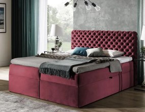 Επενδυμένο κρεβάτι Chesterfield-Kafe-120 x 200