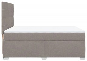 ΚΡΕΒΑΤΙ BOXSPRING ΜΕ ΣΤΡΩΜΑ TAUPE 140X200 ΕΚ. ΥΦΑΣΜΑΤΙΝΟ 3292815