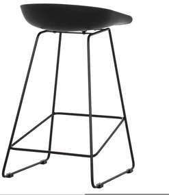 ΣΚΑΜΠΟ ΜΠΑΡ HM9299.02, ΜΑΥΡΟ, ΜΕΣΑΙΟΥ ΥΨΟΥΣ, 44x44x74 εκ.