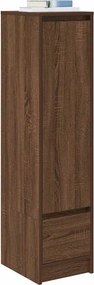 vidaXL Ντουλάπι Καφέ Δρυς 29,5x34x119,5 εκ. Επεξεργασμένο Ξύλο