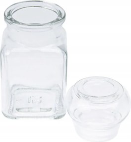 Γυάλινα δοχεία για μπαχαρικά Εxcellent Houseware - 150ml - 4τμχ