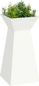 vidaXL Γλάστρα Πυλώνας 2 τμχ. Λευκό 35 x 35 x 73 εκ.