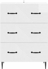 vidaXL Ντουλάπι με Συρτάρια 66 x 34,5 x 89,5 εκ Επεξεργασμένο Ξύλο